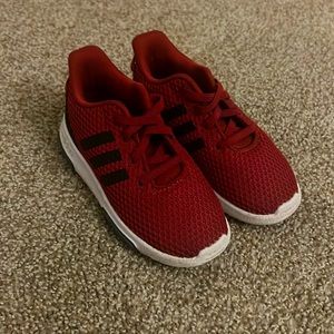 Kids Adidas in red; size 9T